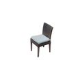 2 Belle Armless Dining Chairs in Spa - TK Classics Belle-Tkc090B-Adc-C-Spa