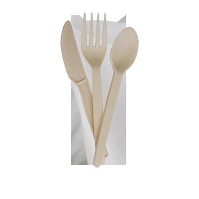 Wrapped Plant Start Cutlery Kit with Napkin (Set of 250)