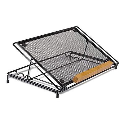 Mount-It! Mesh Laptop Stand, Height Adjustable Ventilated Laptop Riser with Cooling, 14x9"