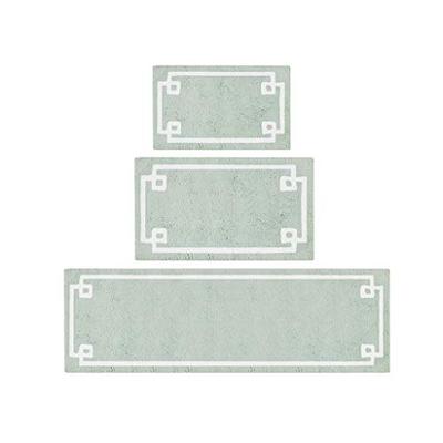 Madison Park Evan Cotton Tufted Bath Rug Seafoam 24x72