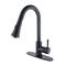 Kingston Brass LS8720DL Concord Kitchen Faucet with Pull-Down Sprayer Matte Black