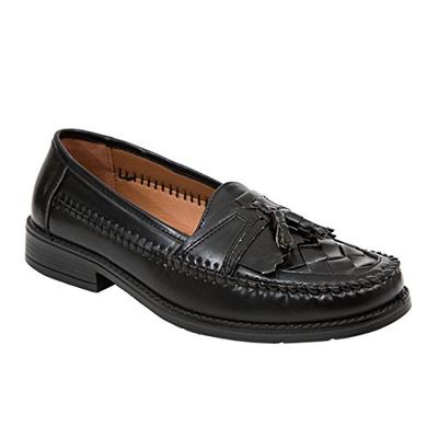 Deer Stags Men's Herman Jet Black Tassel Loafer 9.5 W (3E) US