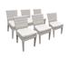 6 Fairmont Armless Dining Chairs in Beige - TK Classics Tkc245B-Adc-3X-C