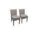 2 Monterey Armless Dining Chairs in Grey - TK Classics Monterey-Tkc290B-Adc-C-Grey
