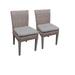 2 Oasis Armless Dining Chairs in Grey - TK Classics Tkc290B-Adc-C-Grey