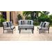 Lexington 5 Piece Outdoor Aluminum Patio Furniture Set 05c in Beige - TK Classics Lexington-05C-Beige