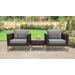 Amalfi 3 Piece Outdoor Wicker Patio Furniture Set 03a in Grey - TK Classics Amalfi-03A-Gld-Grey