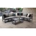 Lexington 7 Piece Outdoor Aluminum Patio Furniture Set 07b in Ash - TK Classics Lexington-07B-Ash