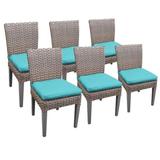 6 Florence Armless Dining Chairs in Spa - TK Classics Florence-Tkc290B-Adc-3X-C-Spa