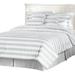 Breakwater Bay Cara Striped Comforter Set Microfiber, Polyester in Gray | Queen | Wayfair D36E03778EA446FE932B3AE499E1BF02