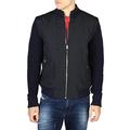 Hackett Men's Water-Repellent Quilted Bomber Jacket Navy L