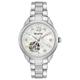 Bulova Damen Analog Automatik Uhr mit Edelstahl Armband 96P181