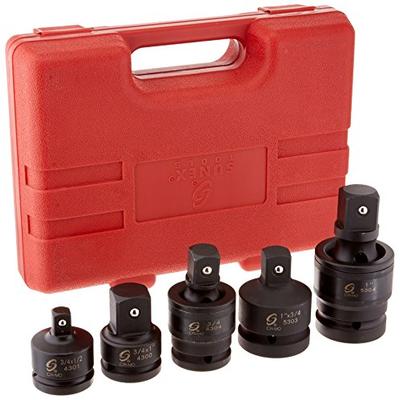 Sunex International 4405 5 Pc. 3/4" & 1" Dr. Adapter and Universal Joint Impact Set