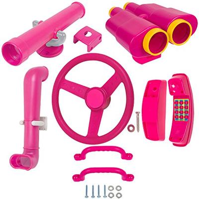 Swing Set Stuff Deluxe Accessories Kit (Pink) with SSS Logo Sticker