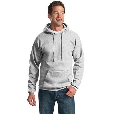 Port & Company Men's Ultimate Pullover Hooded Sweatshirt S Ash