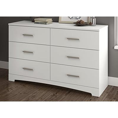 South Shore Gramercy 6-Drawer Double Dresser, Pure White