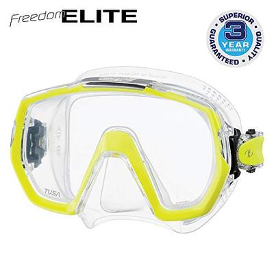 TUSA M-1003 Freedom Elite Scuba Diving Mask, Flash Yellow