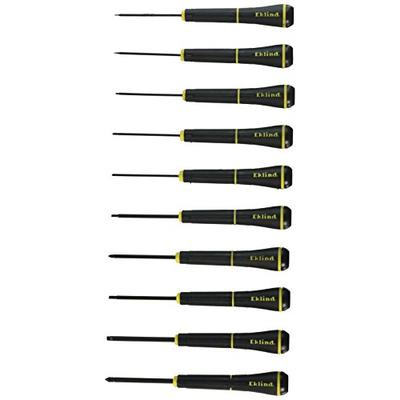 Eklind 92199 10 Piece Slotted 1-4mm Precision Screwdriver