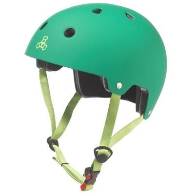 Triple Eight Dual Certified Multi-Sport Helmet, Kelly Green Matte, Large / X-Large