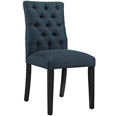 Modway Duchess Fabric Dining Chair in Azure