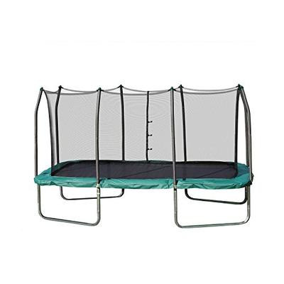 Skywalker Trampolines 14-Foot Rectangle Trampoline with Enclosure Net - Shape Provides Great Bounce