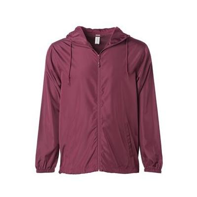 Independent Trading Co. Independent Trading Company Lightweight Windbreaker, Burgundy, Large