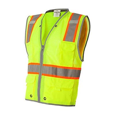 ML Kishigo Brilliant Series Heavy Duty Class 2 Vest, Lime, Small