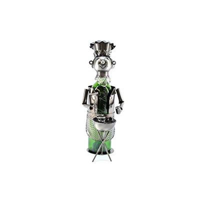WINE BOTTLE HOLDER BBQ CHEF Character Wine Caddy