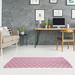 Pink 48 x 0.25 in Area Rug - Brayden Studio® Barbra Classic Minimalist Tree Area Rug Polyester | 48 W x 0.25 D in | Wayfair
