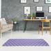 Indigo 60 x 0.25 in Area Rug - Brayden Studio® Barbra Classic Minimalist Tree Purple Area Rug Polyester | 60 W x 0.25 D in | Wayfair