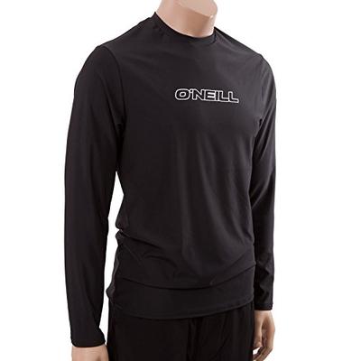 O'Neill Men's Basic Skins UPF 50+ Long Sleeve Sun Shirt,Black,X-Large