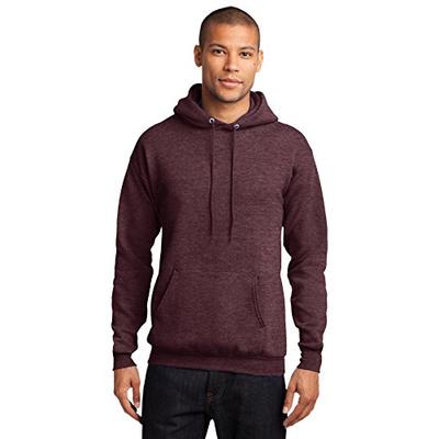 Port & Company Men's Classic Pullover Hooded S Heather Athletic Maroon