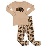 Leveret Boys UPS Truck 2 Piece Pajama Set 100% Cotton Beige 8 Years screenshot. Sleepwear directory of Clothes.