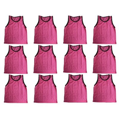 Bluedot Trading 12 PINK Scrimmage VESTS Training Pinnies Soccer Softball size YOUTH - NEW!