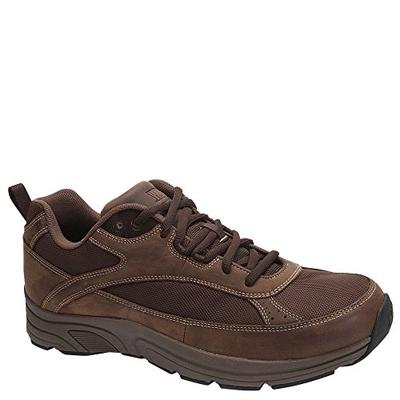 Drew Shoe Men's Aaron Sneakers, Brown Leather, 11.5 M