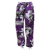 Rothco Womens Paratrooper Colored Camo Fatigues, S, Ultra Violet Camo screenshot. Specialty Apparel / Accessories directory of Specialty Apparel.