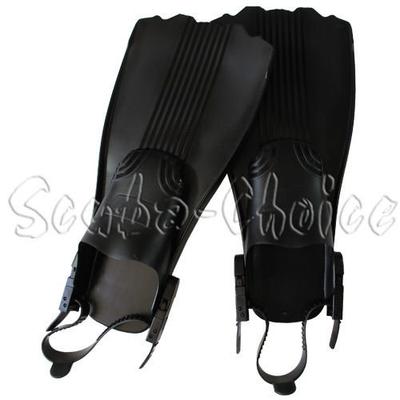 Scuba Choice Black Low Volume Snorkeling Fishing Fins One Large Belly Boating