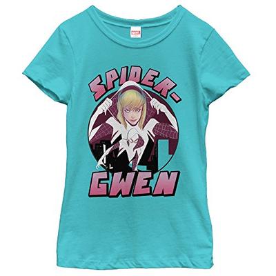 Marvel Girls' Spider Gwen Tahiti Blue T-Shirt