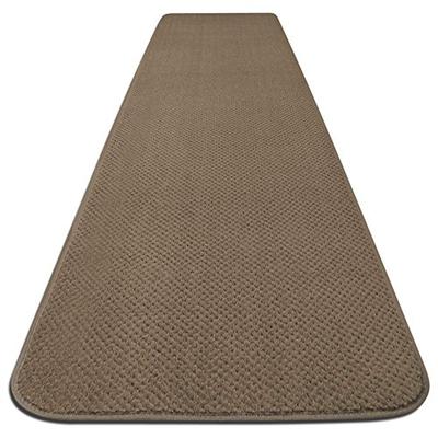 House, Home and More Skid-resistant Carpet Runner - Camel Tan - 4 Ft. X 27 In. - Many Other Sizes to