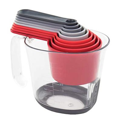 Tovolo Magnetic Nested Measuring System, Ideal for Wet and Dry Ingredients, Dishwasher Safe