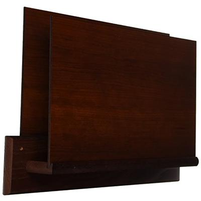 Wooden Mallet Square-Mount Open-End File Holder, HIPAA Compliant, Letter Size, Mahogany