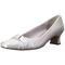 Easy Street Women's Waive Dress Pump,Silver Satin,5 M US