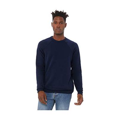 Canvas Unisex Triblend Sponge Fleece Crew Neck Sweatshirt - Navy Triblend 3901 XL