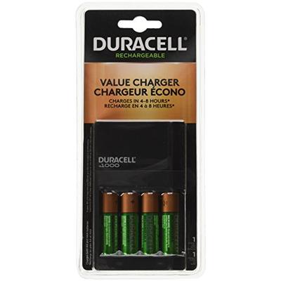 Duracell Fastest Value Charger with 4 AA Batteries 1 Kit (CEF14DX)