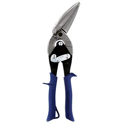 MIDWEST Power Cutters Long Cut Snip - Straight Cut Offset Tin Cutting Shears with Forged Blade & KUS