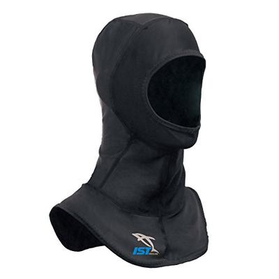 IST Lycra Spandex Diving Hood, Wetsuit Cap Head Cover with Bib & Anti Chafe Seams for Scuba Divers (