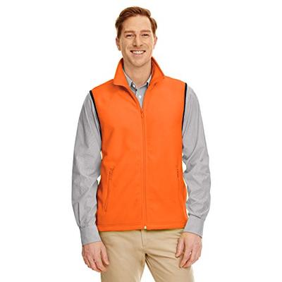Harriton Adult 8 oz. Fleece Vest L Safety Orange - 
