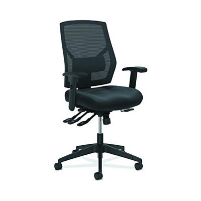 The HON Company SB11.T HON Crio High Task Leather Mesh Back Computer Chair with Asynchronous Control