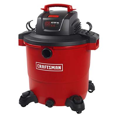 CRAFTSMAN 17596 20 Gallon 6.5 Peak HP Wet/Dry Vac, Heavy-Duty Shop Vacuum with Attachments