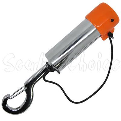 Scuba Choice Scuba Diving Safety Tank Rattle Stick Signal Bell with Clip, Orange